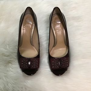 Nurture Burgundy patent leather Heels size 6.5M